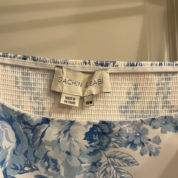 Sachin + Babi Blue Floral Dress - Picture 3 of 3